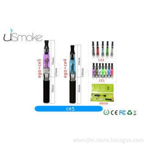 Rechargable Wickless Ego Ce5 Blister E cigarette Starter Ki